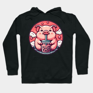 Pork Enjoys Bubble Tea Hoodie